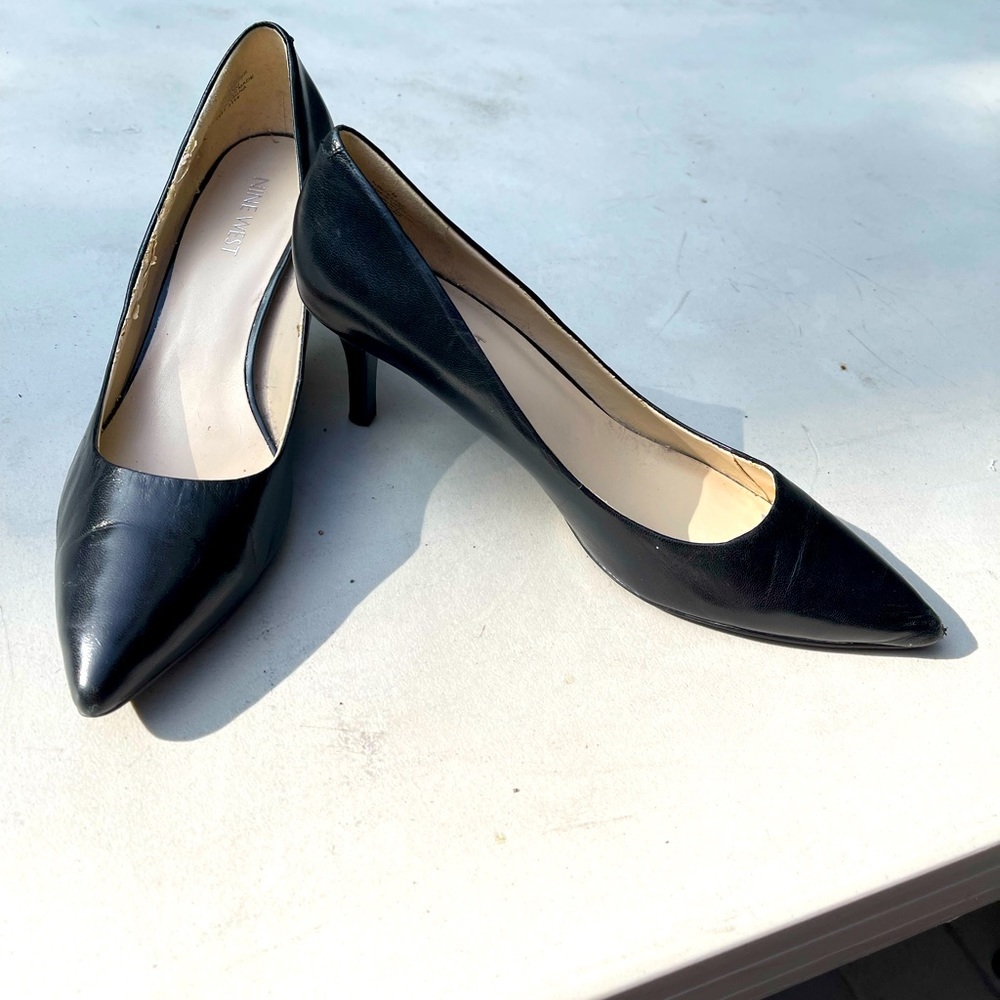 Nine West Kitten Heel Black Shoes